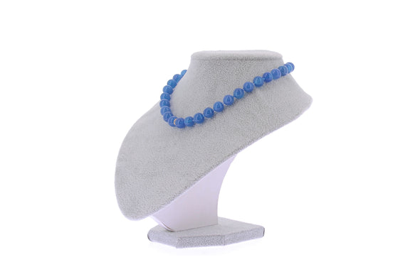 Collier "Ball" bleu plaqué or