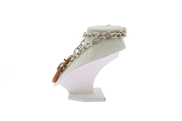 Collier bi matière "Double XL Link"