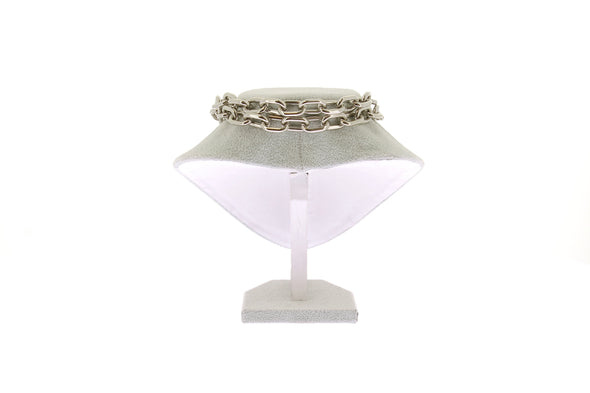 Collier bi matière "Double XL Link"