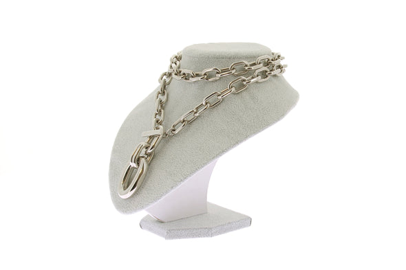 Collier argenté "Double XL Link"