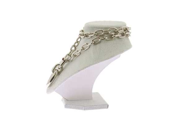 Collier argenté "Double XL Link"