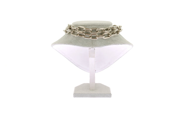 Collier argenté "Double XL Link"