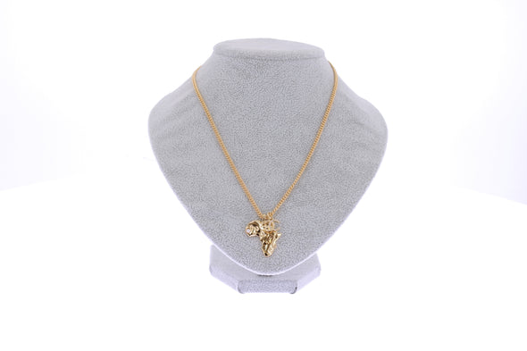 Collier à breloques doré