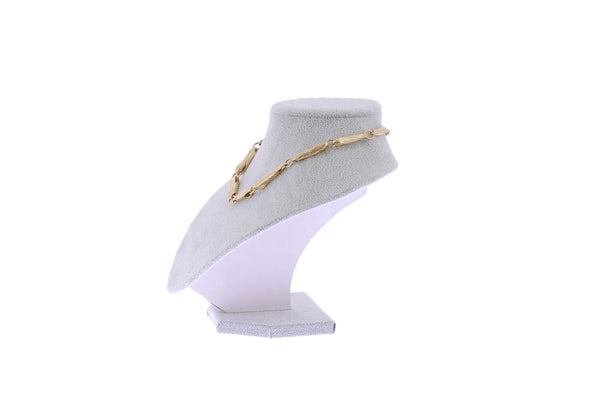Collier en or plaqué "Wavy Ridge Gemelli"
