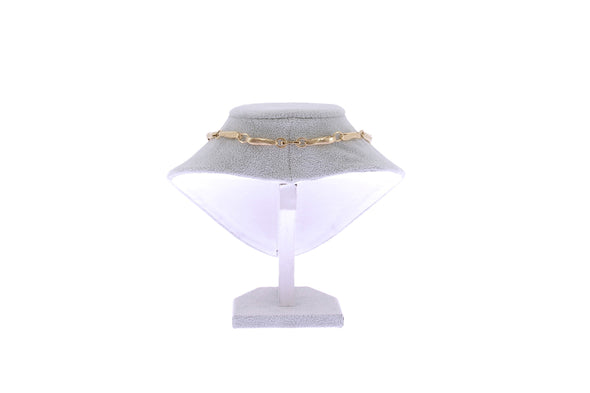 Collier en or plaqué "Wavy Ridge Gemelli"