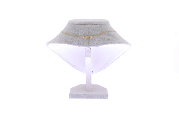 Collier pendentif en or jaune diamants et perles