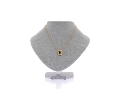 Collier en or 18 carats et grenat rouge