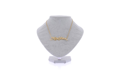Collier doré "The NamePlate"