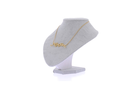 Collier doré "The NamePlate"