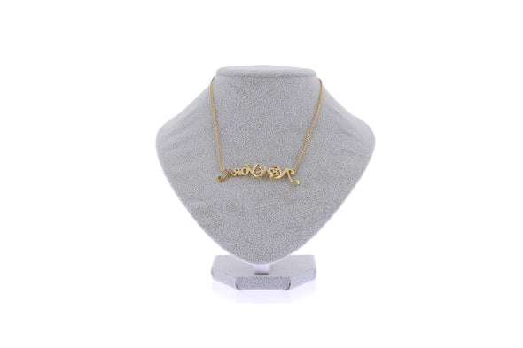 Collier doré "The NamePlate"
