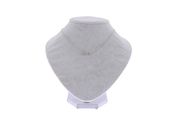 Collier pendentif en or blanc