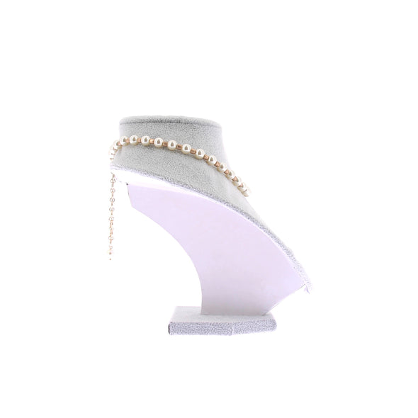 Colliers en perles blanches