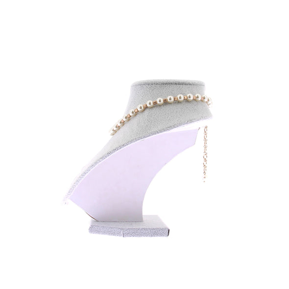 Colliers en perles blanches