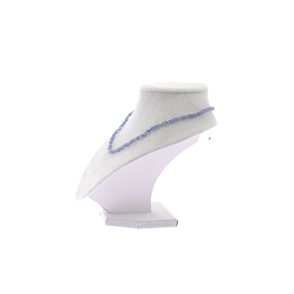 Collier en quartz bleu