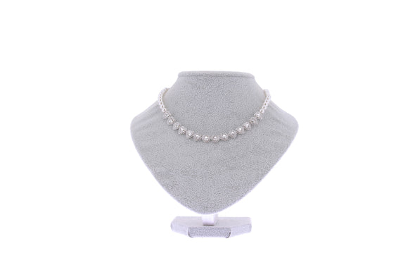 Collier argenté "Tennis"