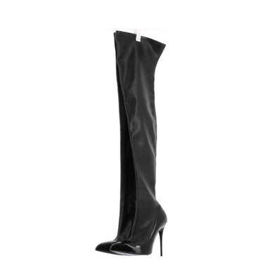 Cuissardes noires en cuir