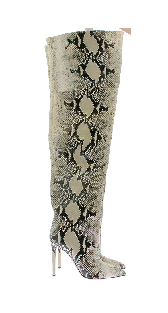 Bottes à talons python