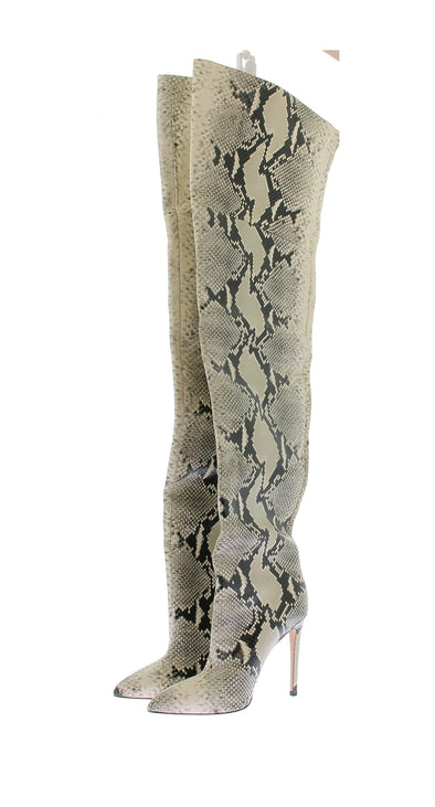 Bottes à talons python
