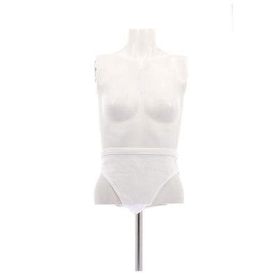 Culotte en maille côtelée blanche