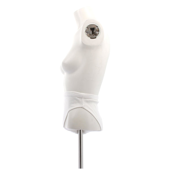 Culotte en maille côtelée blanche
