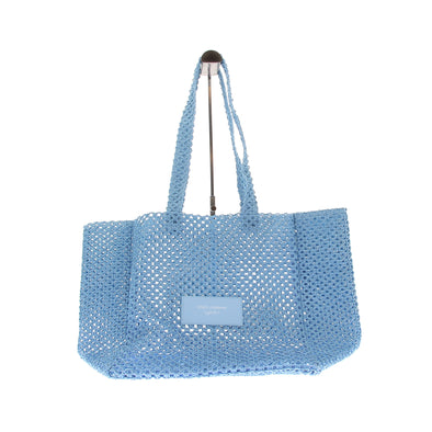 Sac Cabas tissé bleu