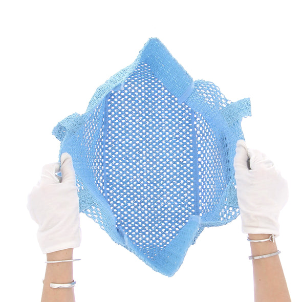 Sac Cabas tissé bleu