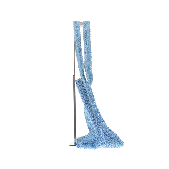 Sac Cabas tissé bleu