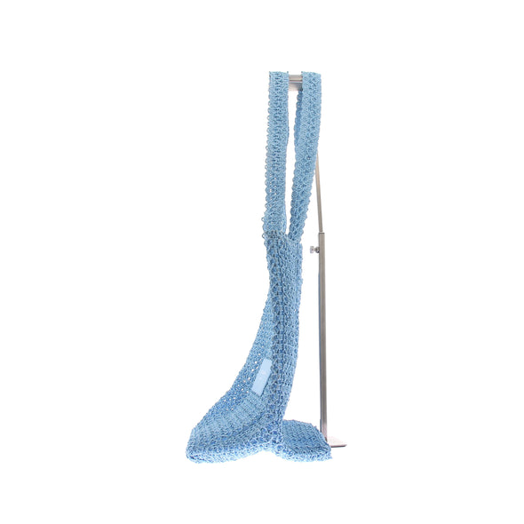 Sac Cabas tissé bleu