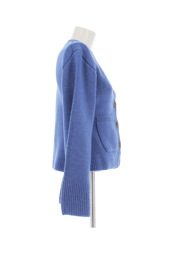 Cardigan en cachemire bleu