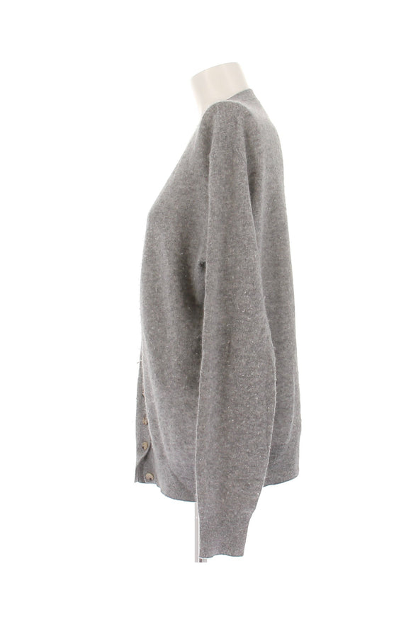 Cardigan en cachemire gris