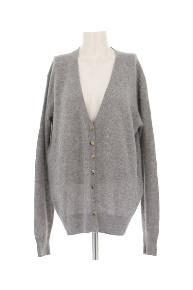 Cardigan en cachemire gris