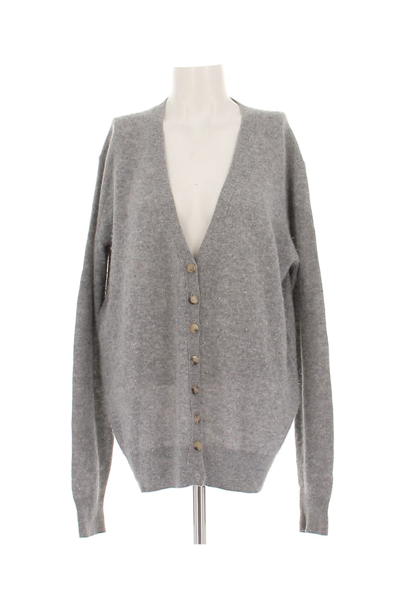Cardigan en cachemire gris
