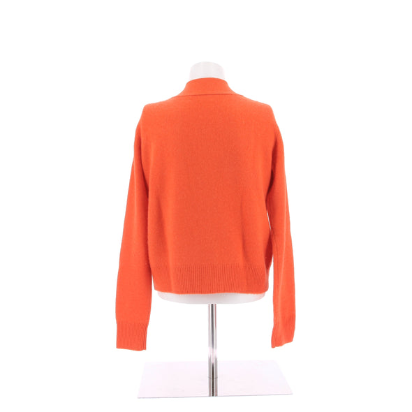 Cardigan en cachemire orange