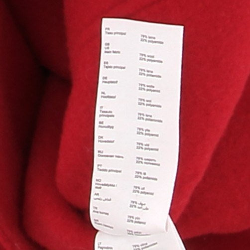 Veste en laine rouge