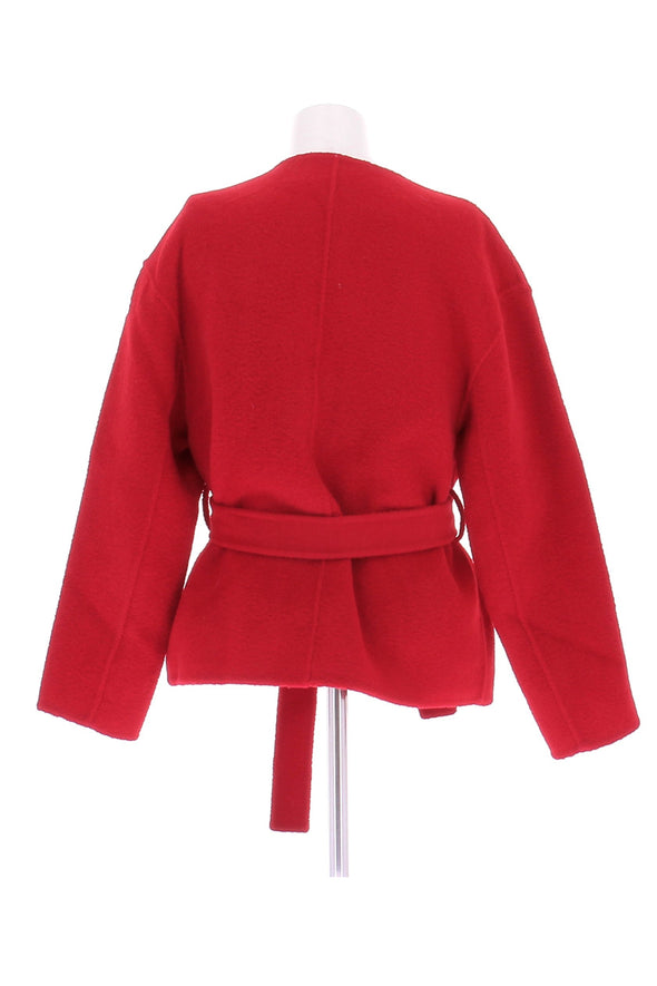 Veste en laine rouge