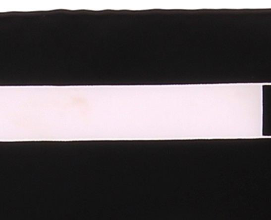 Foulard noir et blanc en soie