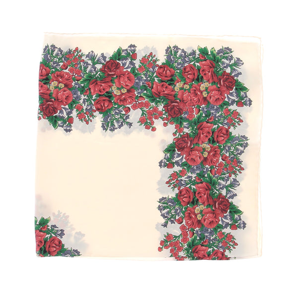Carré de soie imprimé