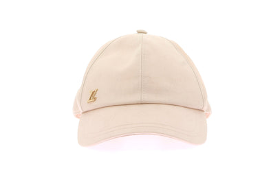 Casquette beige monogramme