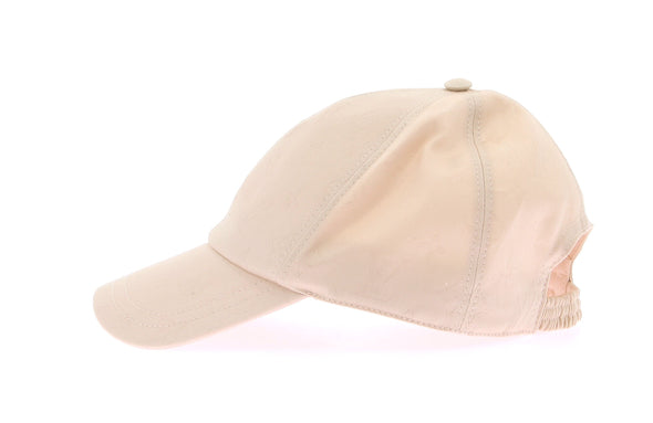 Casquette beige monogramme