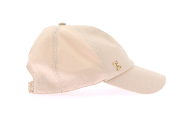 Casquette beige monogramme