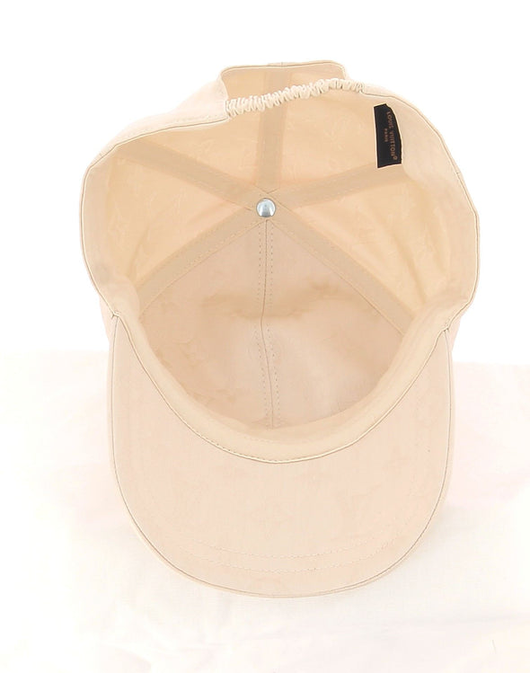 Casquette beige monogramme