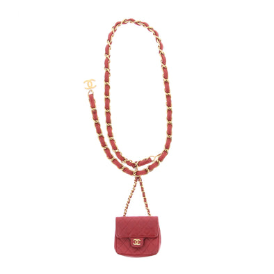 Mini Sac ceinture rouge