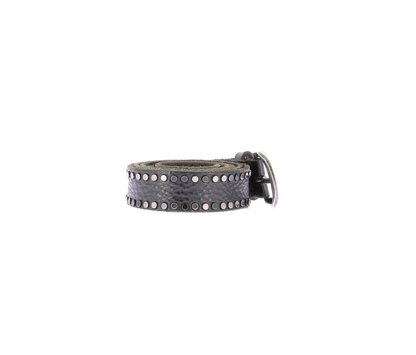 Ceinture en cuir cloutée