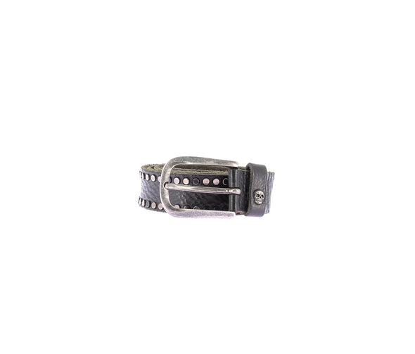 Ceinture en cuir cloutée