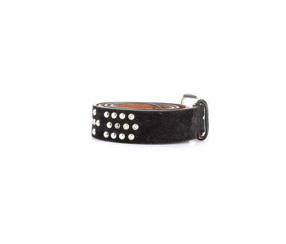 Ceinture en daim cloutée