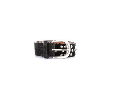 Ceinture en daim cloutée