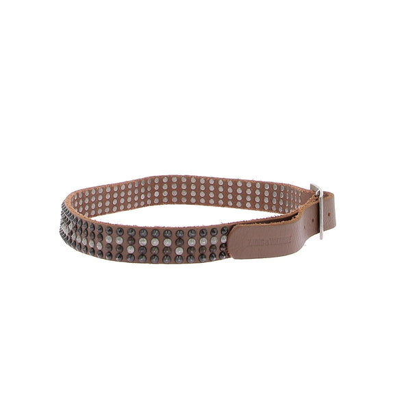 Ceinture cloutée en cuir
