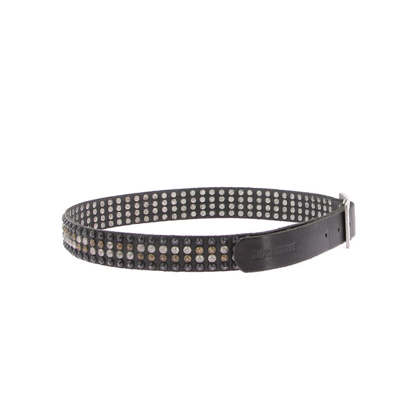 Ceinture cloutée noire