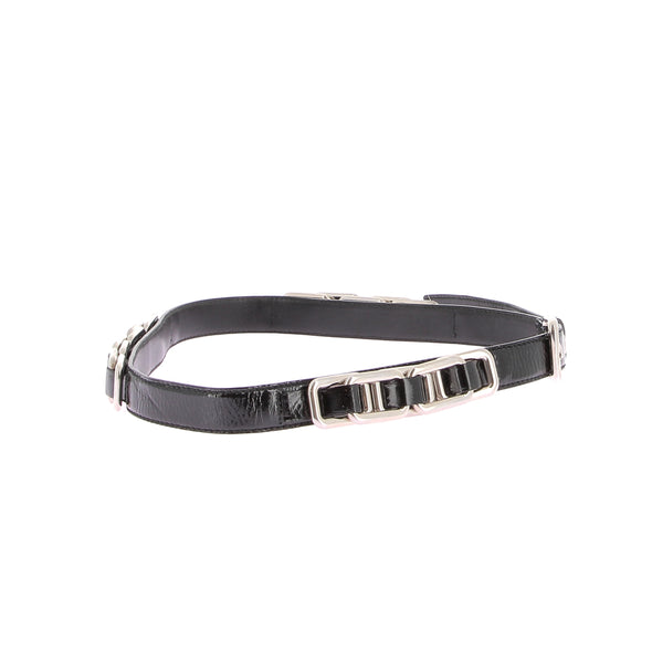 Ceinture en cuir verni