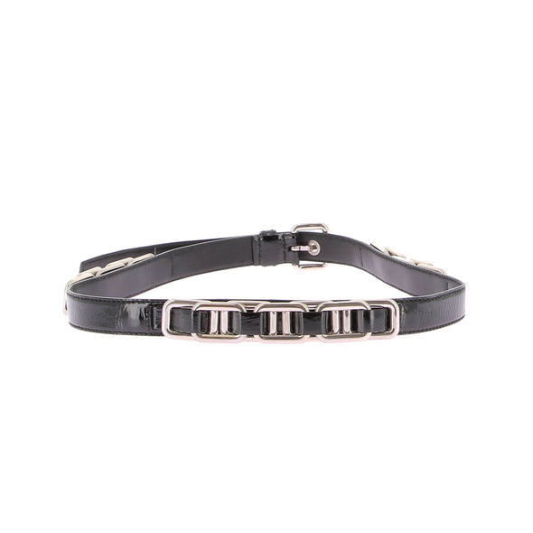 Ceinture en cuir verni